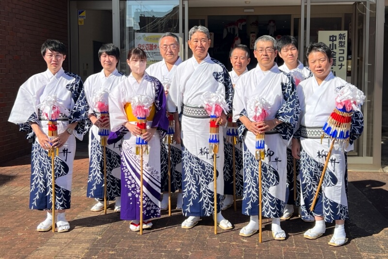 祭り参加者の集合写真